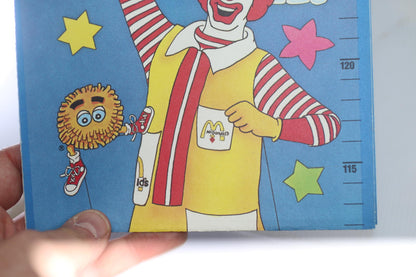 Vintage 1987 McDonald’s Canada Growth Chart McDonaldland