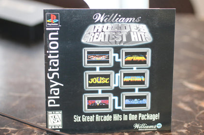 Williams Arcade's Greatest Hits PlayStation Manual Booklet Game only no disc