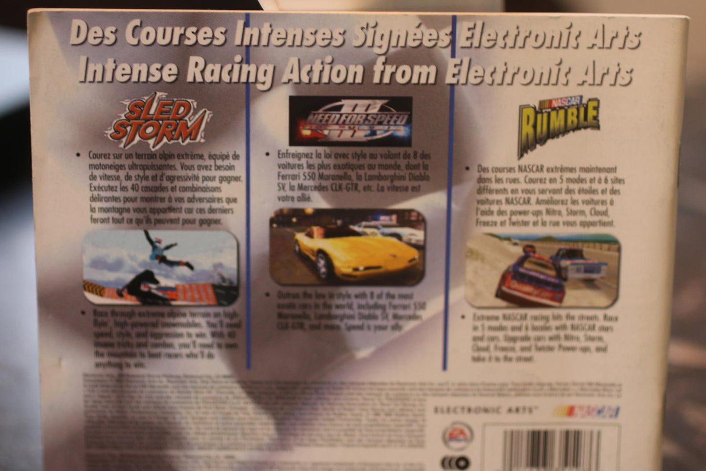 Collectors Edition Sled Storm Need For Speed 2 Nascar Rumble Ps1 Manual Only