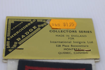 Vintage Quebec Fleur-de-Lis Embroidered Patch – Canada Province Crest – 1960s–70s