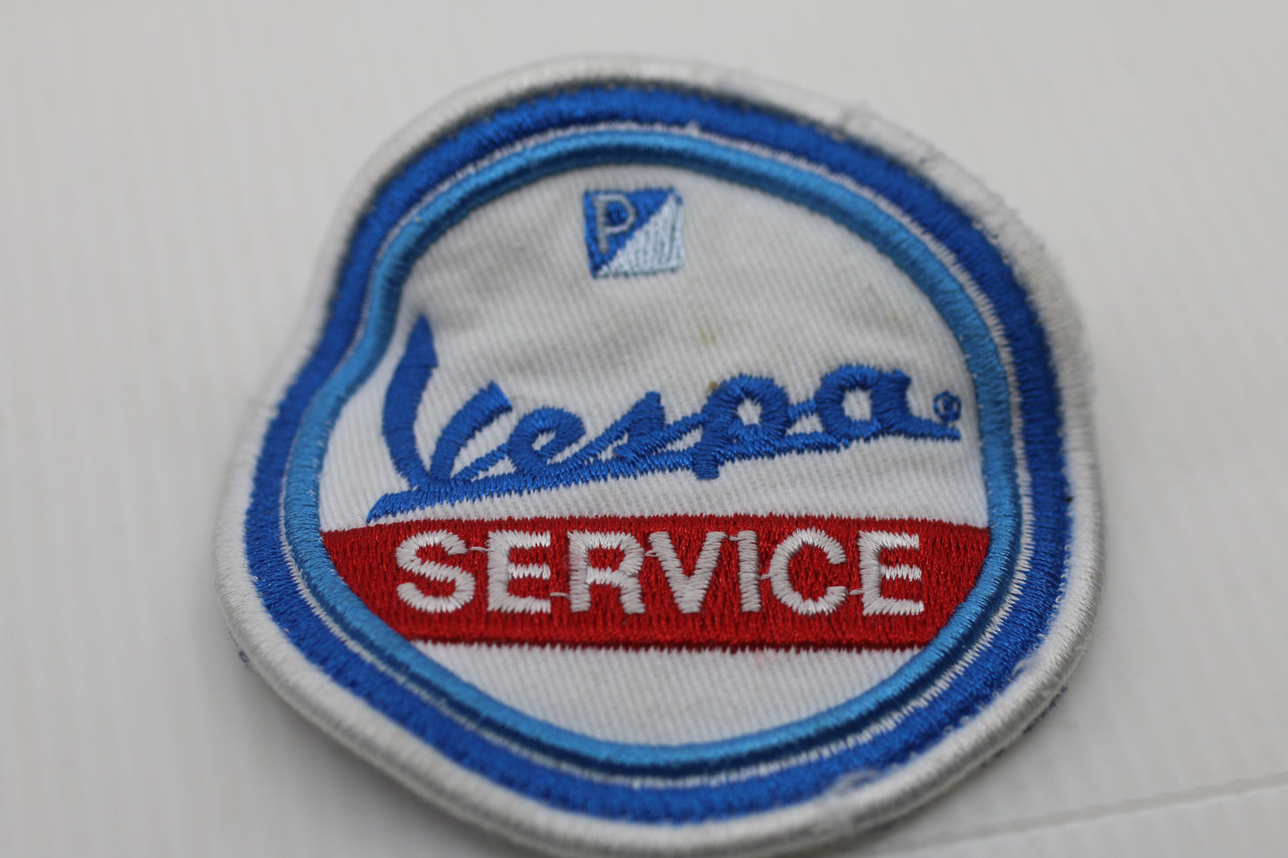 Vintage Vespa Service Embroidered Patch – Scooter Garage – 1970s 1980s