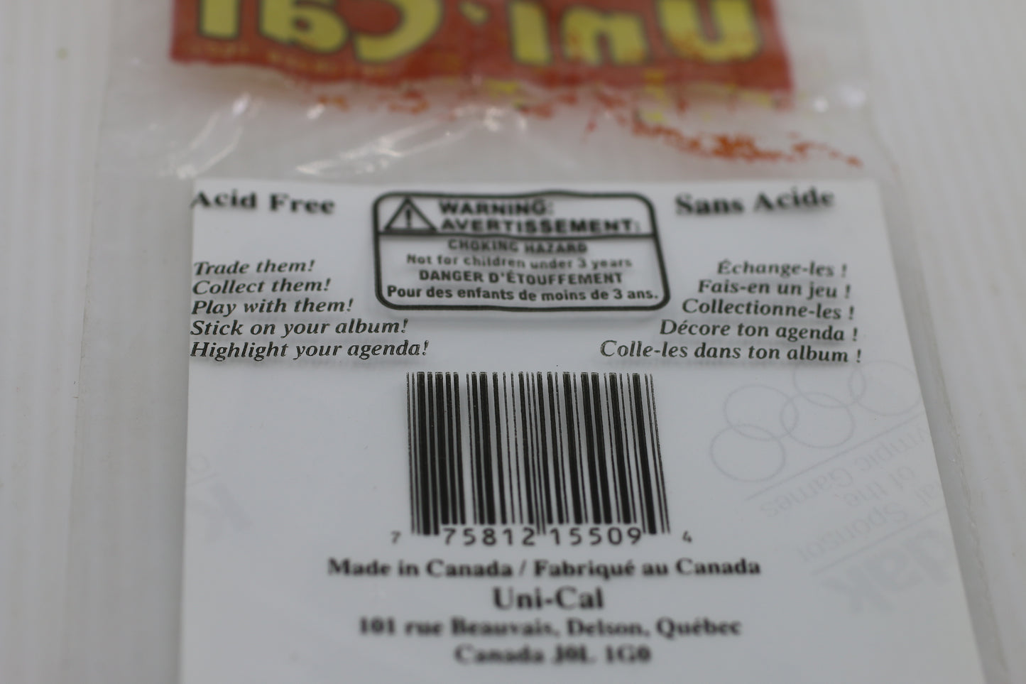 Vintage Uni-Cal Holographic Easter Bunny Sticker Sheet – Made in Canada – 1990s