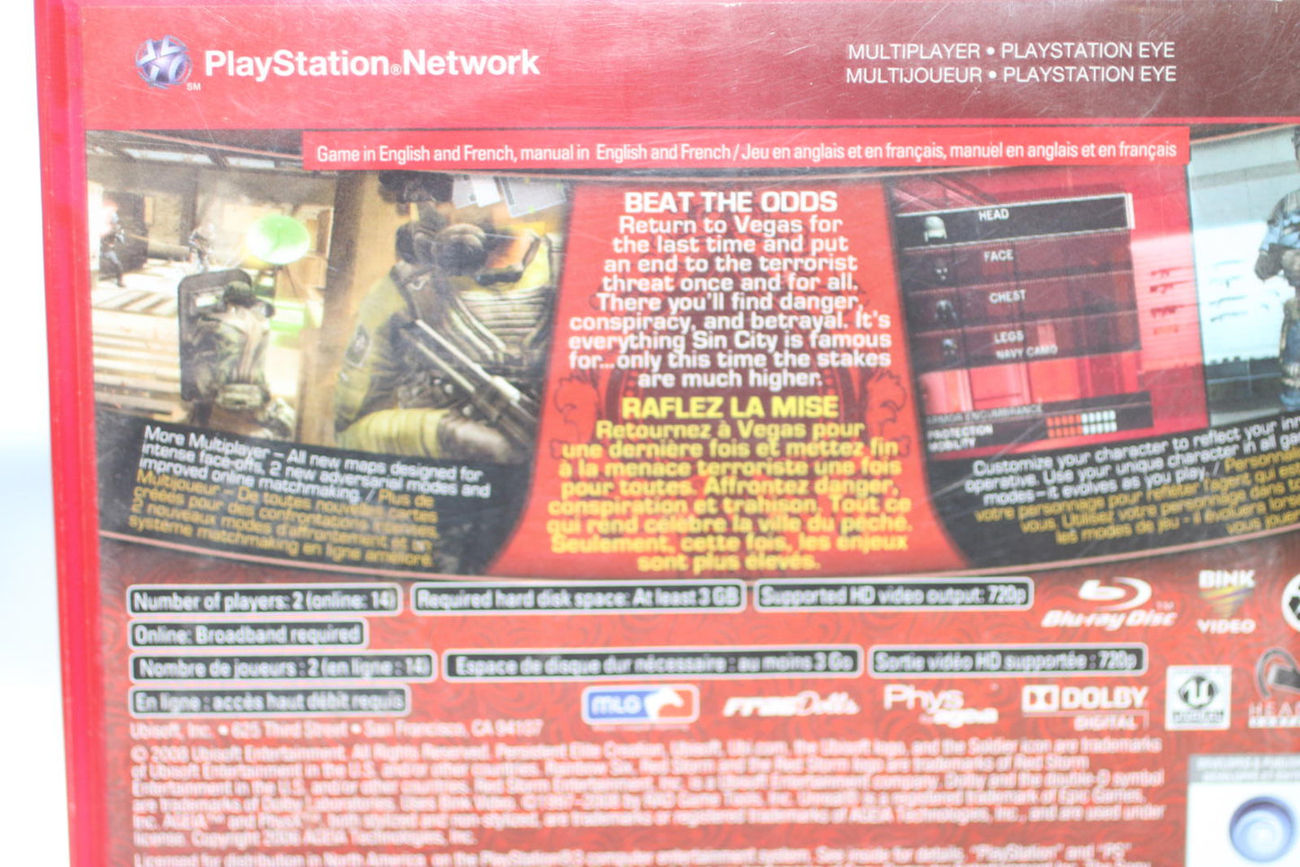 Tom Clancy's Rainbow Six Vegas 2 PlayStation 3 Greatest Hits