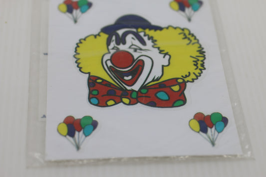 Vintage Uni-Cal Clown Decal Sticker – Made in Canada – 1990s