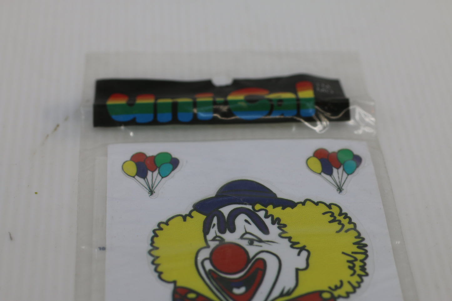 Vintage Uni-Cal Clown Decal Sticker – Made in Canada – 1990s