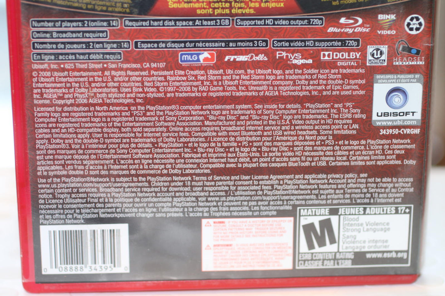 Tom Clancy's Rainbow Six Vegas 2 PlayStation 3 Greatest Hits