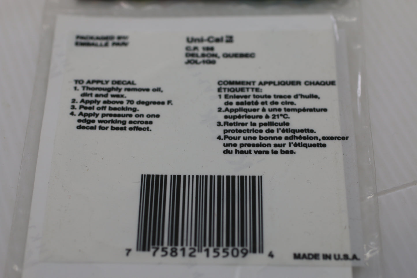 Vintage Uni-Cal Clown Decal Sticker – Made in Canada – 1990s