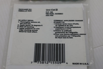 Vintage Uni-Cal Clown Decal Sticker – Made in Canada – 1990s