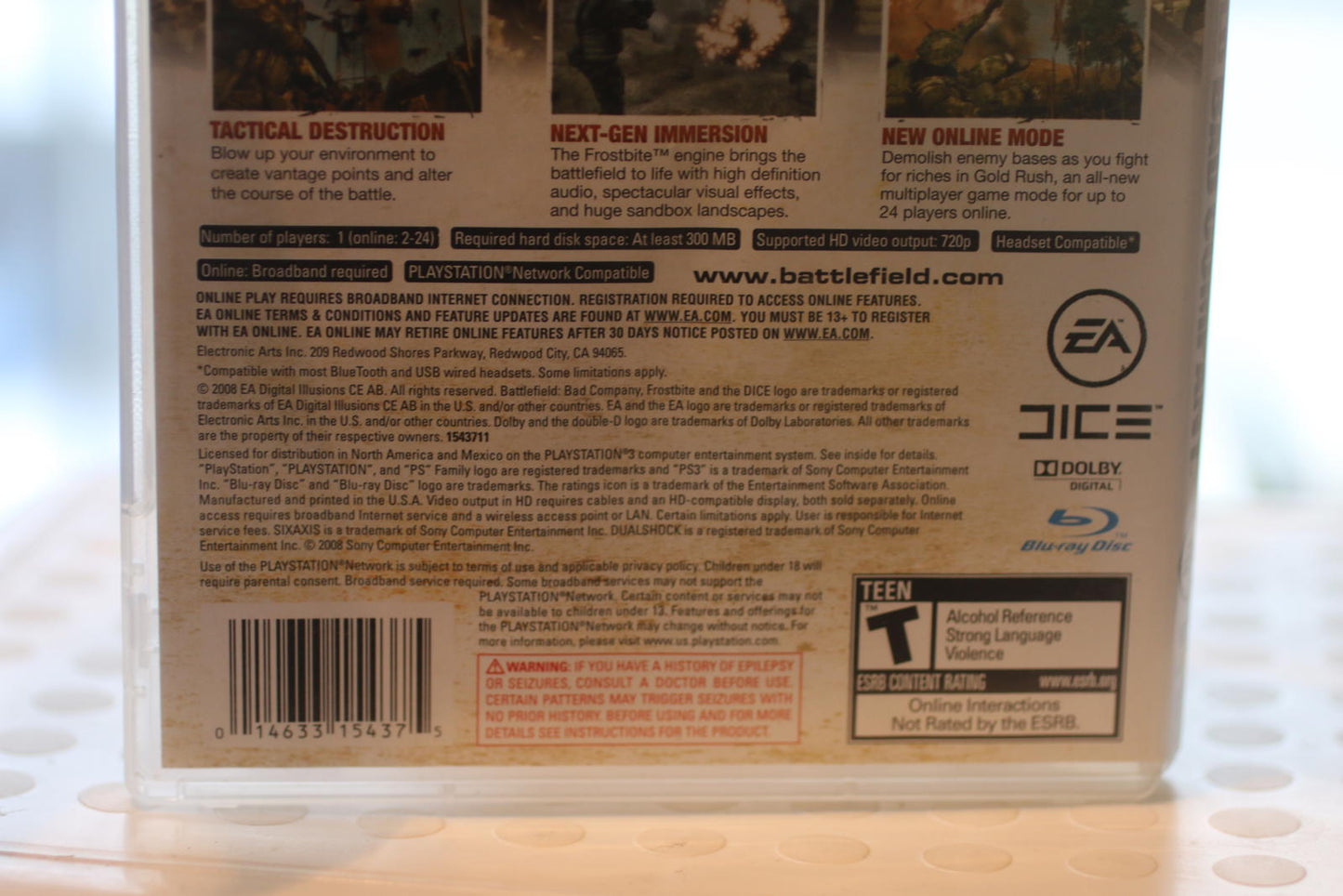 Bad Company Battlefield PlayStation 3 video Game
