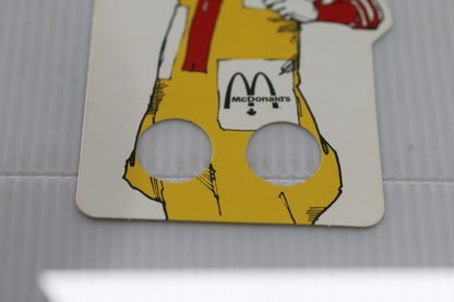 Vintage McDonald's Ronald McDonald Finger Puppet Cardboard Toy Promotional Kids