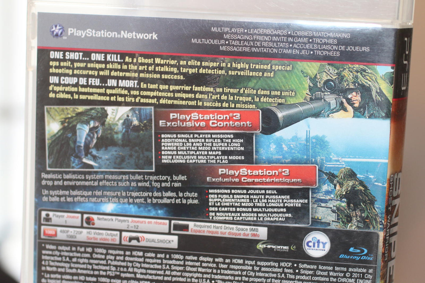 Sniper Ghost Warrior PS3 Play Station Video Game