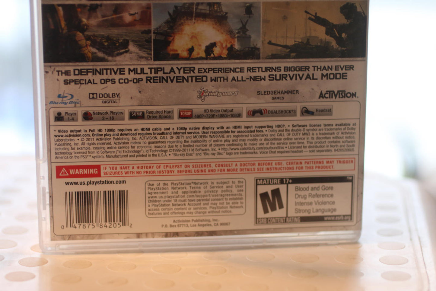 Call of Duty: Modern Warfare 3 (PS3) PLay station 3 video game