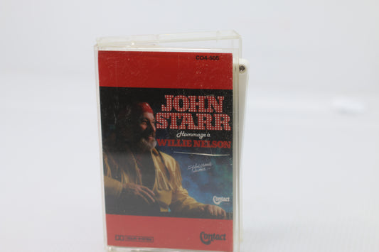Vintage VTG Cassette john starr Hommage à willie nelson contact Co4-505