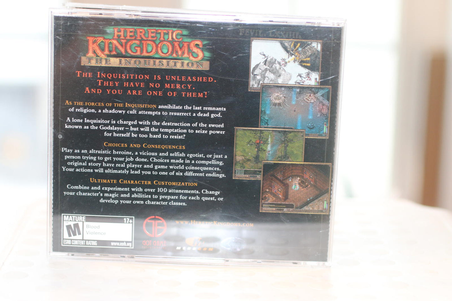 Heretic Kingdoms: The Inquisition PC Game CD-ROM
