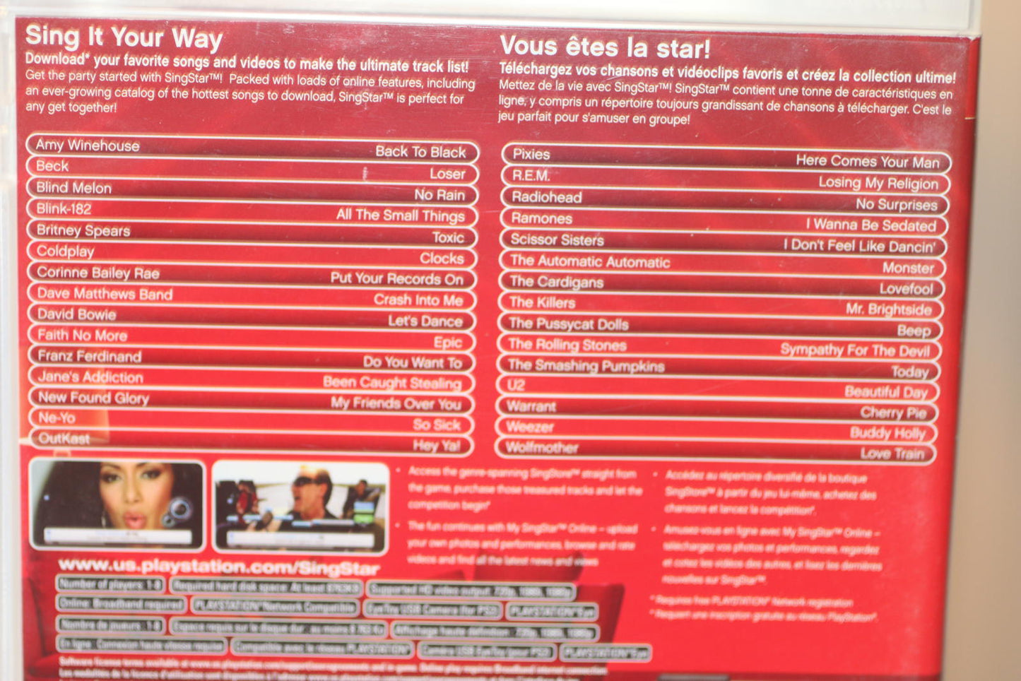SingStar PlayStation 3 Game PLay station 3 video game