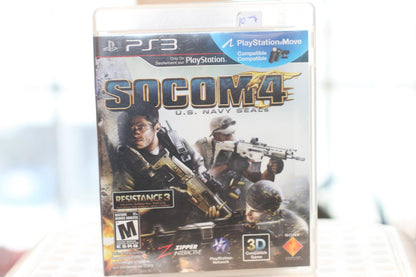 SOCOM 4 U.S. Navy SEALs PlayStation 3 Video Game PS3 Complete in box