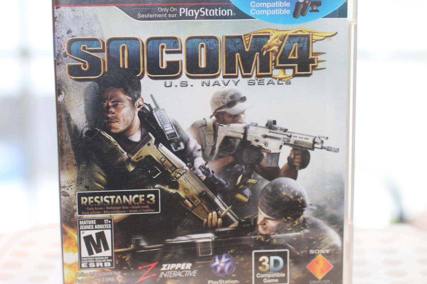 SOCOM 4 U.S. Navy SEALs PlayStation 3 Video Game PS3 Complete in box
