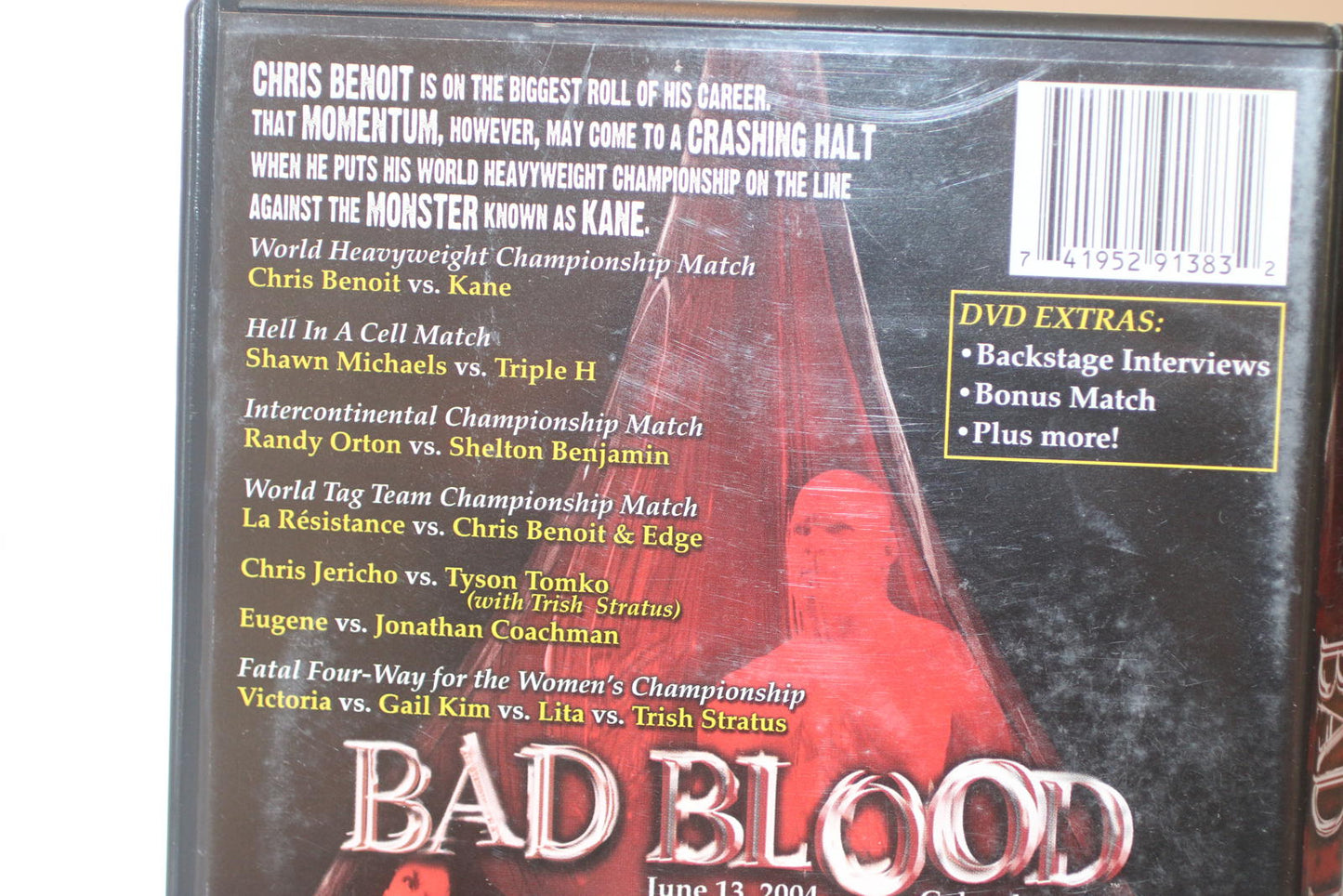 WWE Bad Blood DVD June 13, 2004 Columbus, OH Wrestling Event