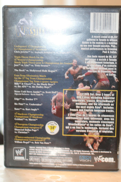 wwf wwe WrestleMania X8 DVD - Icon vs. Icon - March 17, 2002