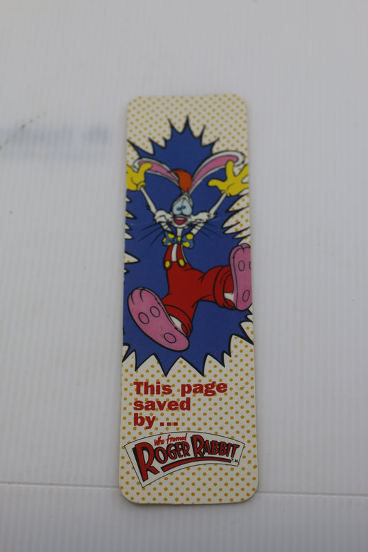 Vintage 1987 Roger Rabbit Bookmark – Disney / Amblin – One Stop Posters #1
