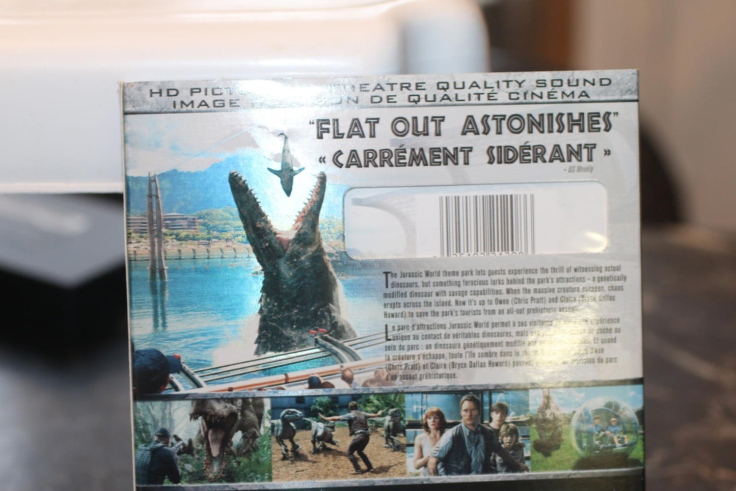 Jurassic World Monde Jurassic English & Français Blu-ray + DVD + Digital HD