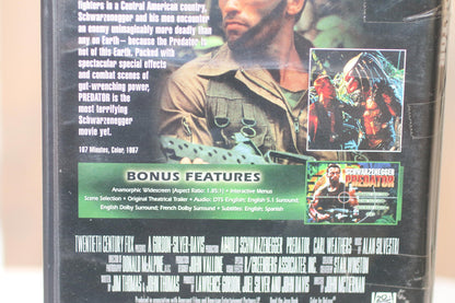 Predator DVD Starring Schwarzenegger - Enhanced Widescreen french & English