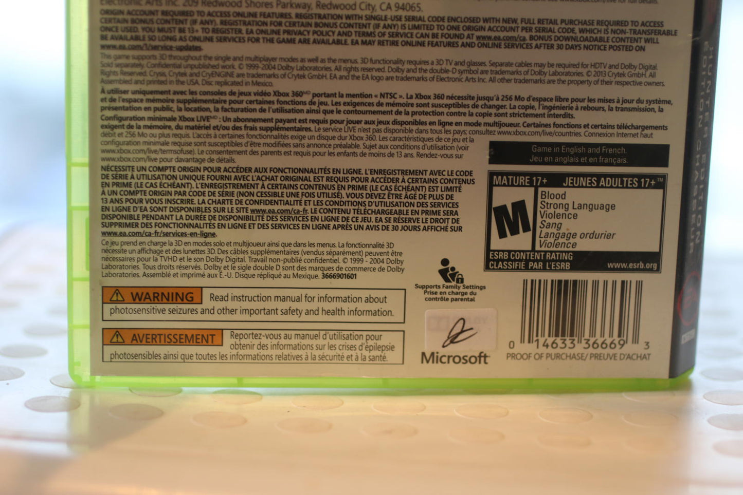 Crysis 3 Hunter Edition Xbox 360 Video Game