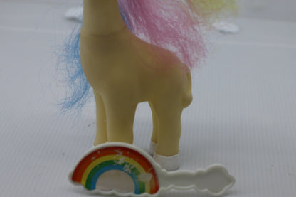 Rare Vintage Soma toys Giraffe W/ Rainbow Hair & Brush My Little Pony Sidekick