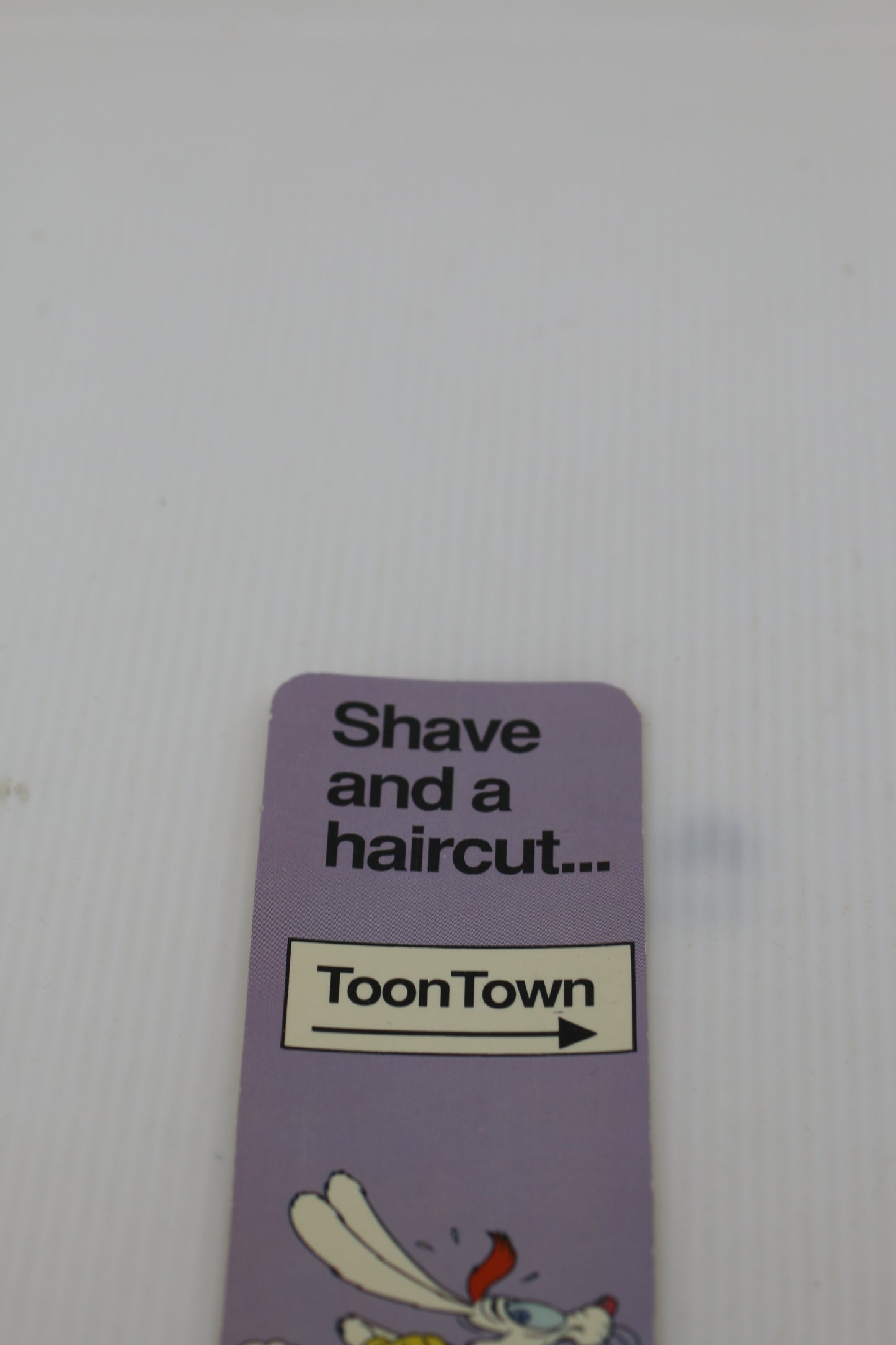 Vintage 1987 Roger Rabbit Bookmark Disney Amblin One Stop Posters VERY RARE