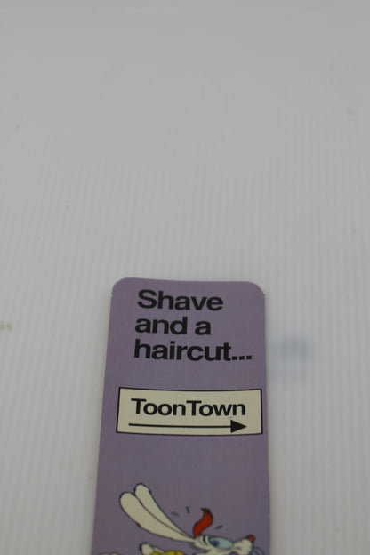 Vintage 1987 Roger Rabbit Bookmark Disney Amblin One Stop Posters VERY RARE