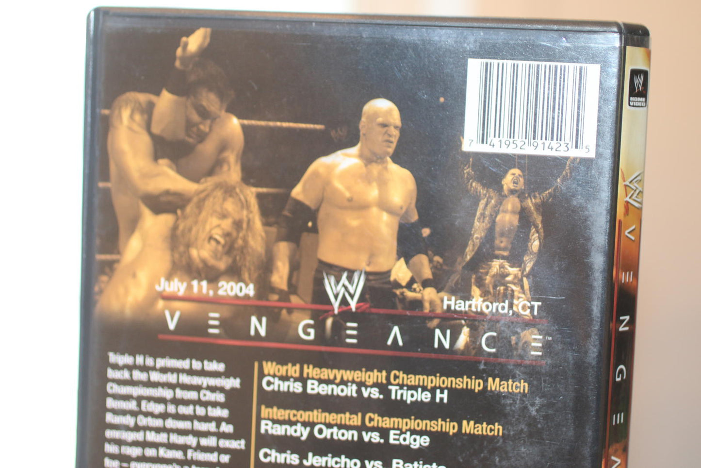 WWE Vengeance DVD July 11, 2004 Wrestling Event