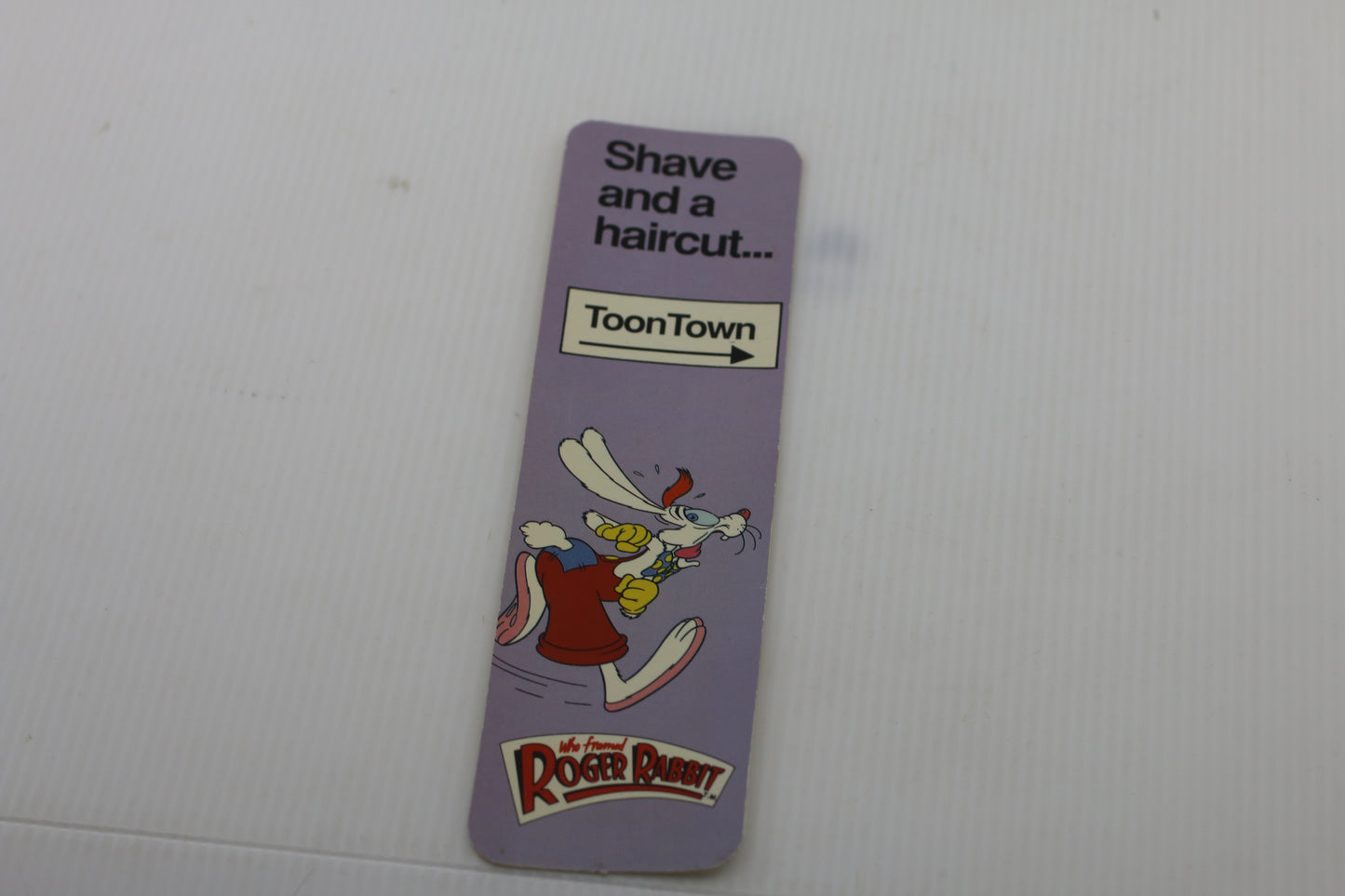 Vintage 1987 Roger Rabbit Bookmark Disney Amblin One Stop Posters VERY RARE