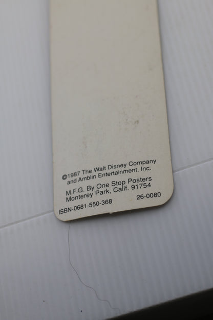 Vintage 1987 Roger Rabbit Bookmark Disney Amblin One Stop Posters VERY RARE