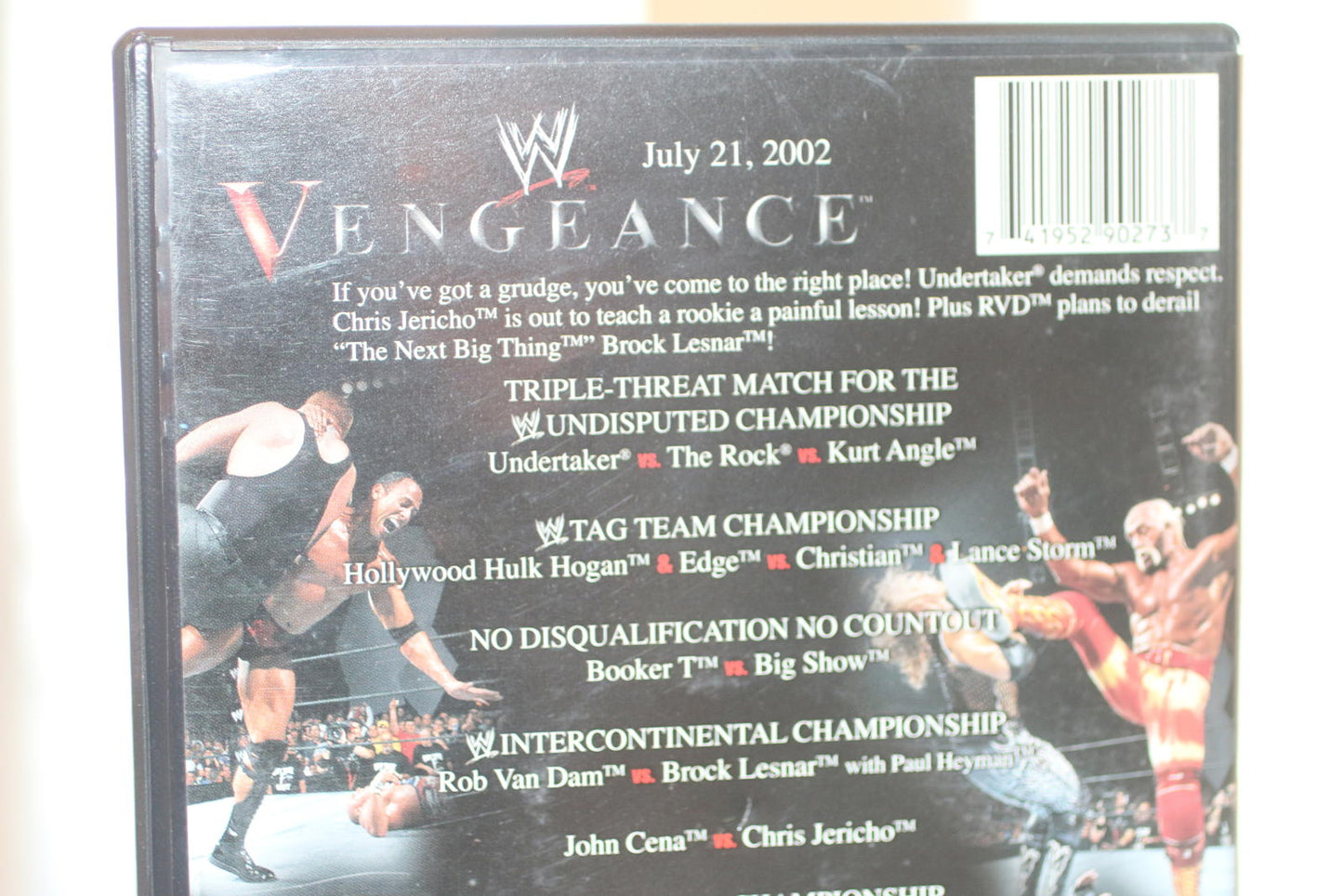 WWE Vengeance DVD Quick & Merciless Wrestling Entertainment