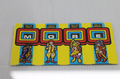 Vintage 1987 McDonald’s Spelling Machine Pull Tab Puzzle Canada Unused