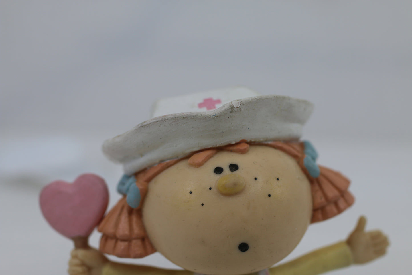 Vintage BUMPKINS FABRIZIO George Good Figurine Girl Candy Striper Heart Lollipop