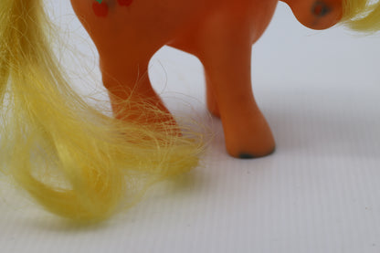 Hasbro -1983 Hasbro My Little Pony G1 Apple Jack Pony With Yellow Hair