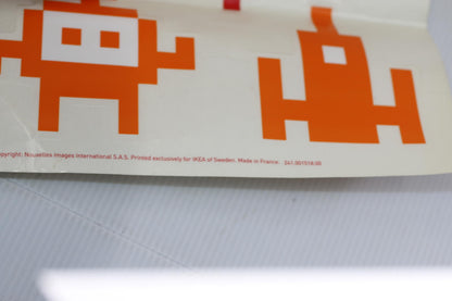 Vintage rare IKEA SLÄTTHULT 2011 Space Invaders Wall Stickers Decals