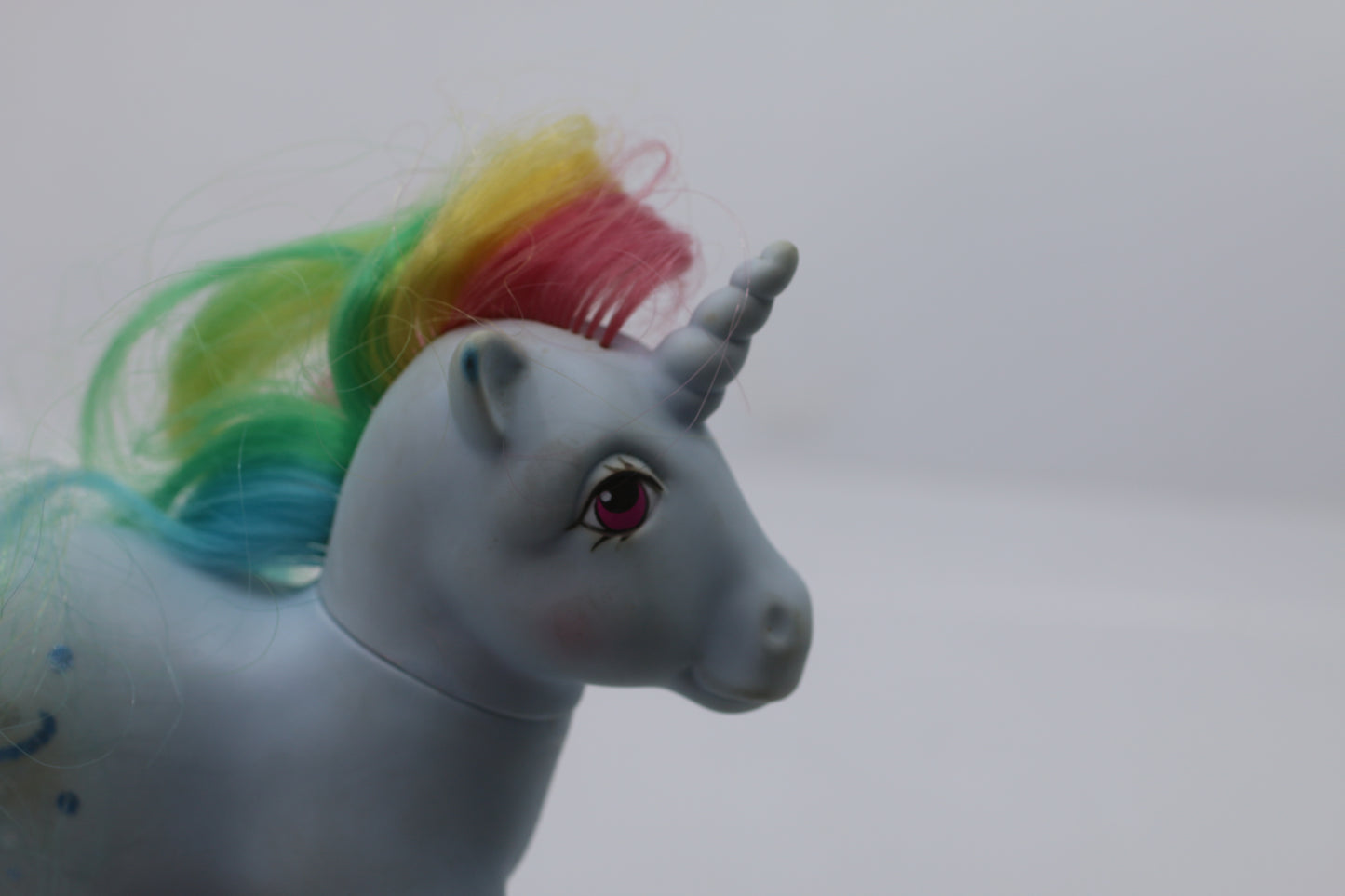 My Little Pony G1 MOONSTONE Rainbow Unicorn 1983 Glitter Saturn Vtg brush