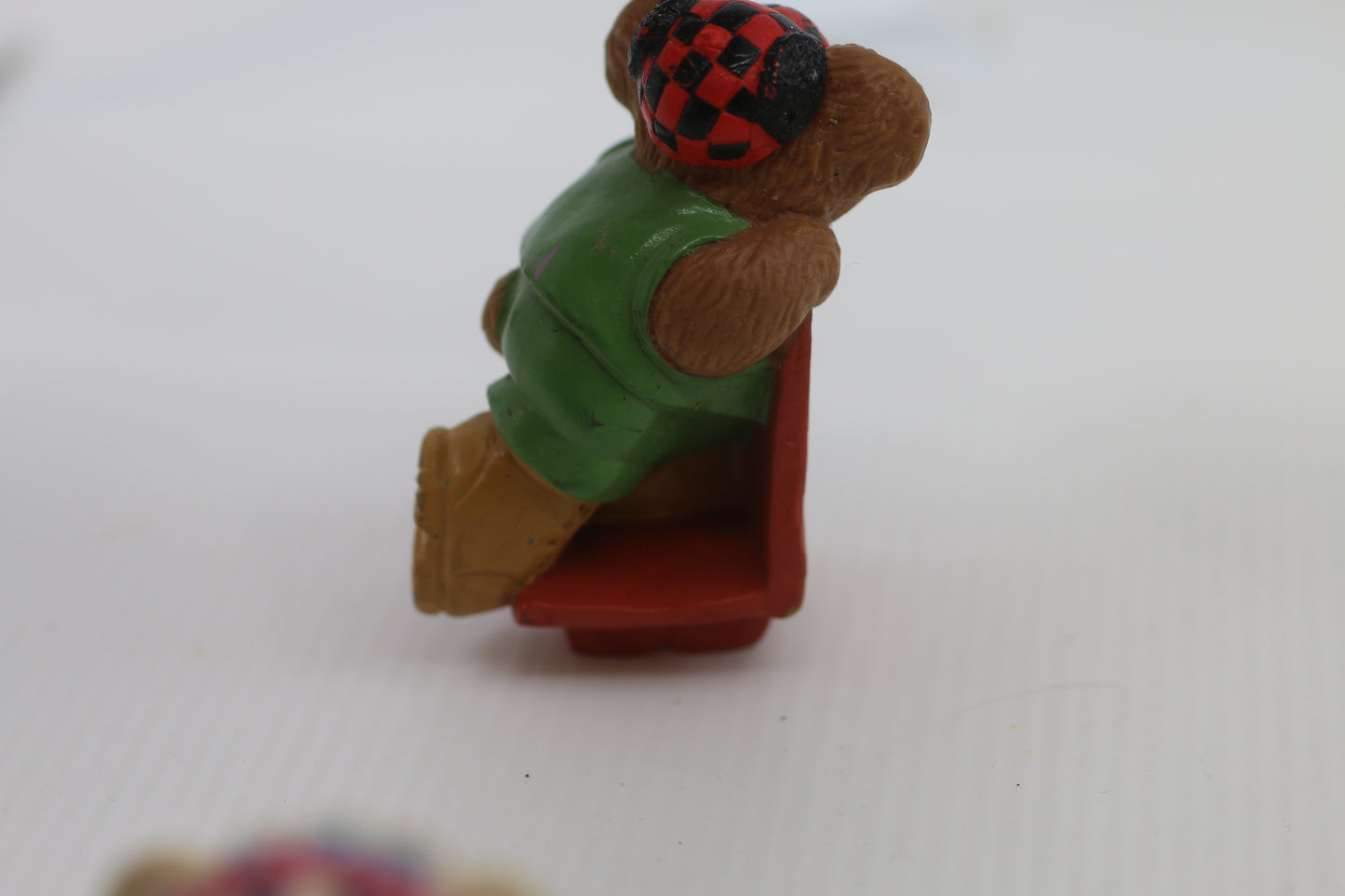 1986 Vintage Furskins Bears Scout’s Scooter Figure – PVC – 2.5" – Hong Kong