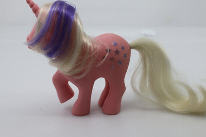 Rose My Little Pony Vintage Unicorn Twilight glittery symbols G1