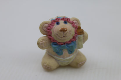 1986 Furskins The Baby Bear Plastic Figurine Vintage Collectable OAA Inc.