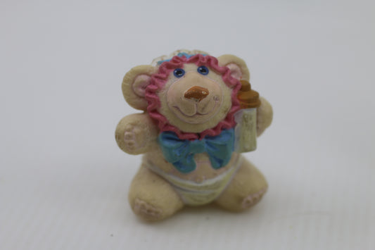 1986 Furskins The Baby Bear Plastic Figurine Vintage Collectable OAA Inc.