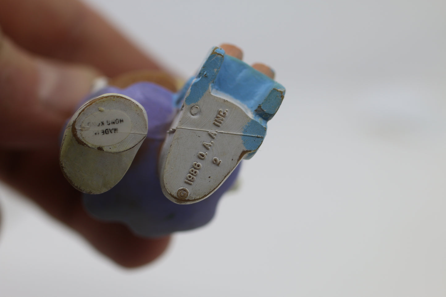 1986 Furskins Mother W Baby Bear Plastic Figurine Vintage Collectable OAA Inc.