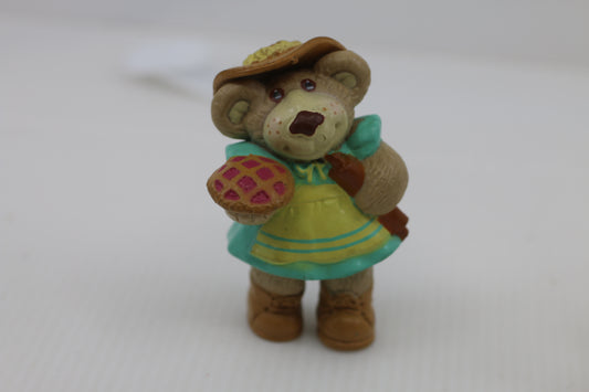 OAA Inc Vintage 1986 Furskins Baker Bear PVC Figurine Vintage Collectible