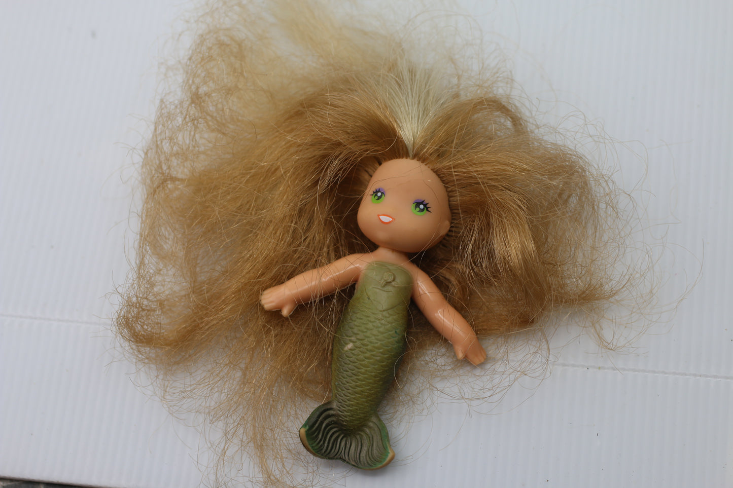 Sea Wees Sunny Mermaid Doll Golden Blonde Hair Kenner Vintage 1982 Turned Green