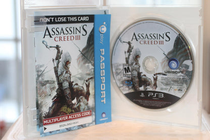 Assassin's Creed III PS3 (Sony PlayStation 3, 2012) Complete With Manual