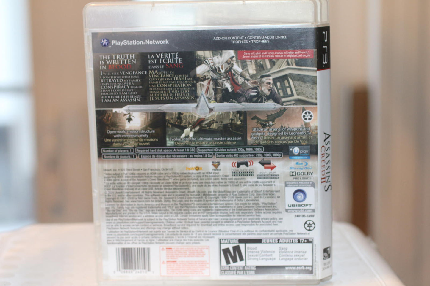 Assassin's Creed II PlayStation 3 Video Game PS3 Complete