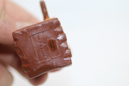 1986 Furskins Dad Is Rafting Bear Plastic Figurine Vintage Collectable OAA Inc.