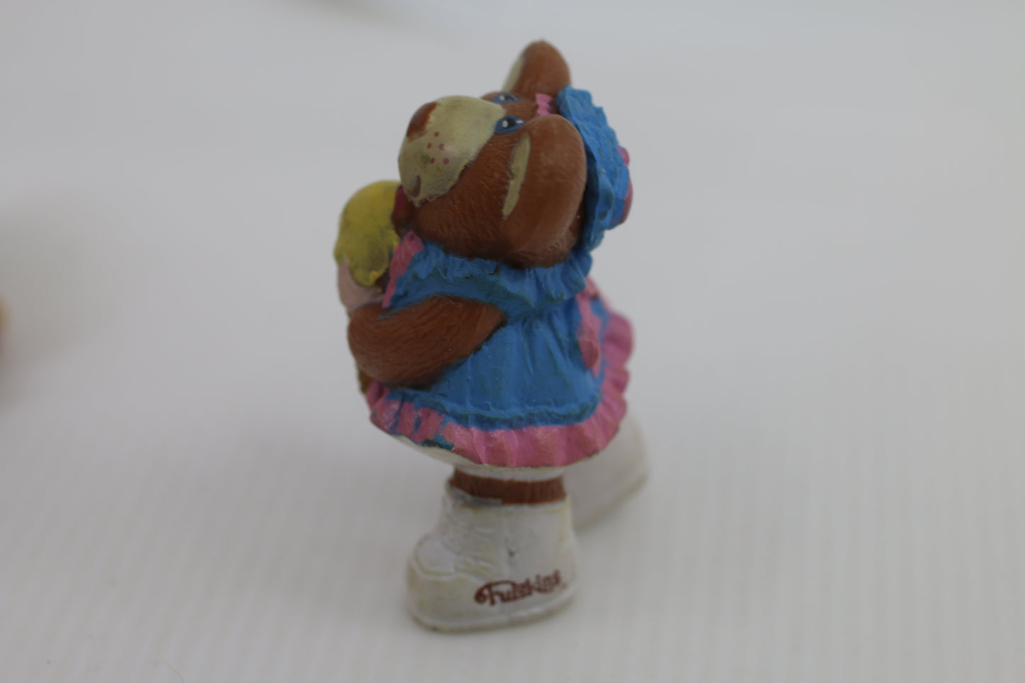 1986 Vintage Furskins Bears PVC Figure Girl Ice Cream Xavier Roberts CPK VHTF 2.5”